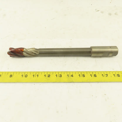 Niagara 7/8" Dia. 4 Flute Spiral End Mill M-7 Steel 10-1/2" OAL