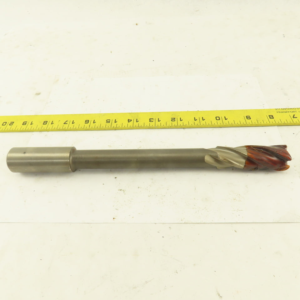 Niagara 7/8" Dia. 4 Flute Spiral End Mill M-7 Steel 10-1/2" OAL