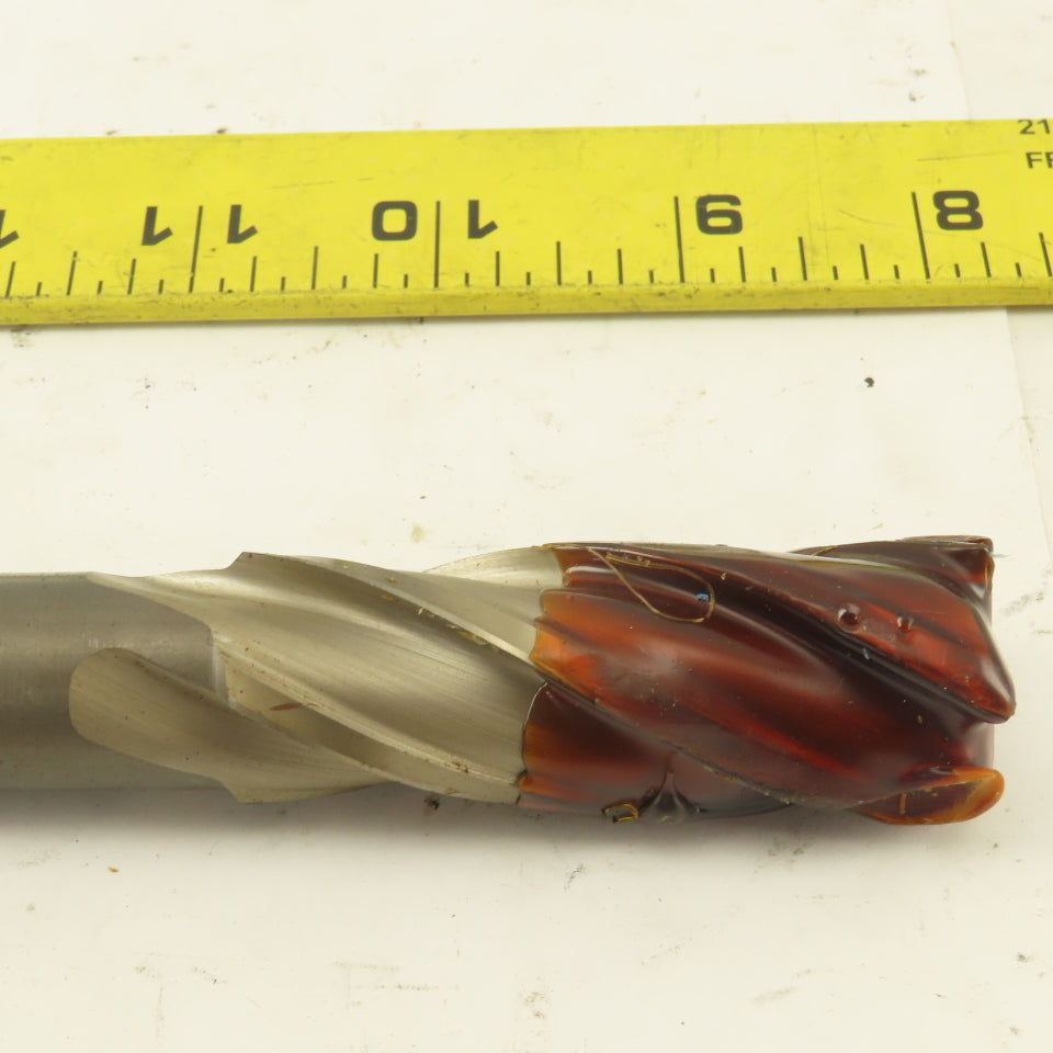 Niagara 7/8" Dia. 4 Flute Spiral End Mill M-7 Steel 10-1/2" OAL