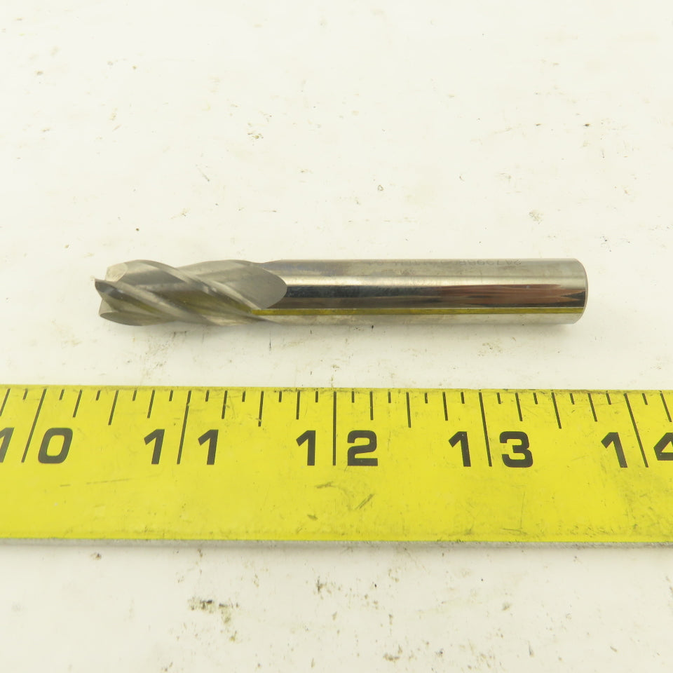 1/2" Dia. Solid Carbide 4 Flute Spiral Square End Mill 3-1/2" OAL 1" Flutes