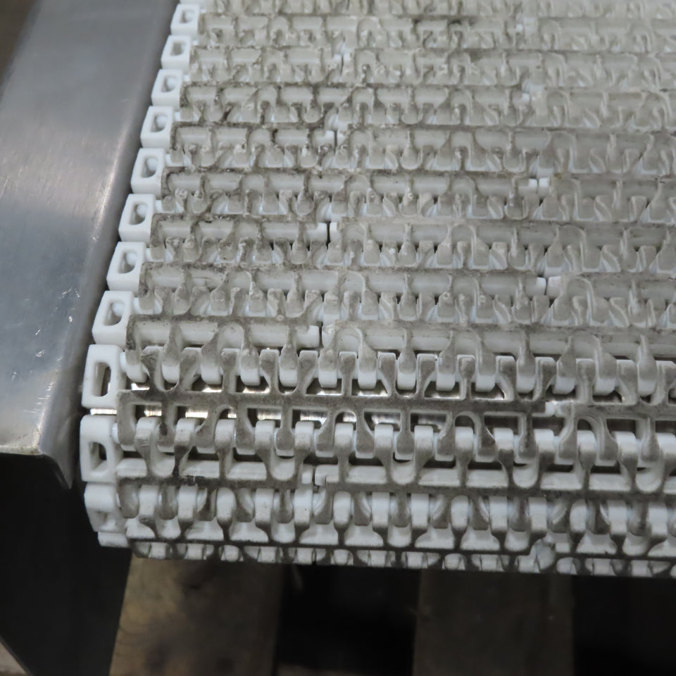 45" x12" Stainless Steel Plastic Chain Belt Center Drive Conveyor 3Ph 170FPM