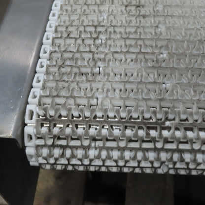 45" x12" Stainless Steel Plastic Chain Belt Center Drive Conveyor 3Ph 170FPM