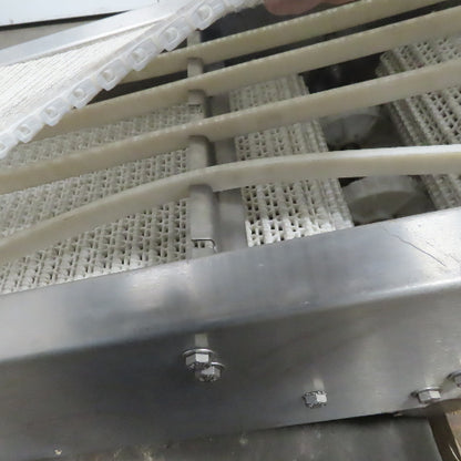 45" x12" Stainless Steel Plastic Chain Belt Center Drive Conveyor 3Ph 170FPM