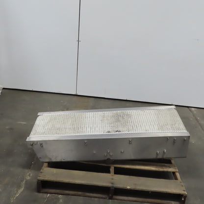 45" x12" Stainless Steel Plastic Chain Belt Center Drive Conveyor 3Ph 170FPM