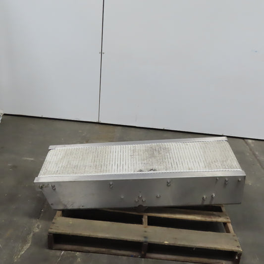 45" x12" Stainless Steel Plastic Chain Belt Center Drive Conveyor 3Ph 170FPM