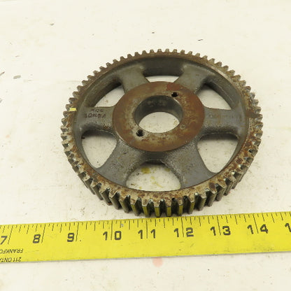 Browning  NCS10H64 6.60" OD x 1" 64T External Tooth Spur Gear H Bushing Bore