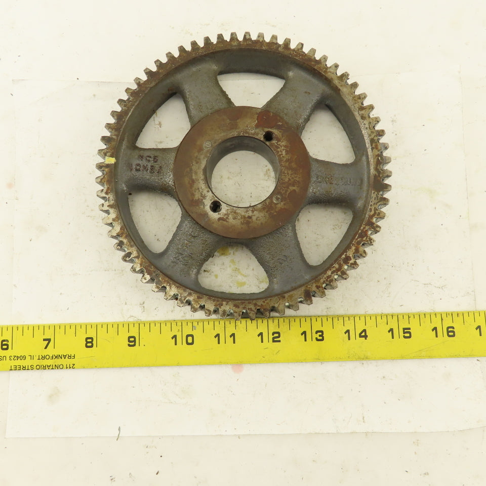 Browning  NCS10H64 6.60" OD x 1" 64T External Tooth Spur Gear H Bushing Bore