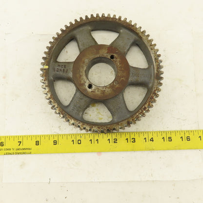 Browning  NCS10H64 6.60" OD x 1" 64T External Tooth Spur Gear H Bushing Bore
