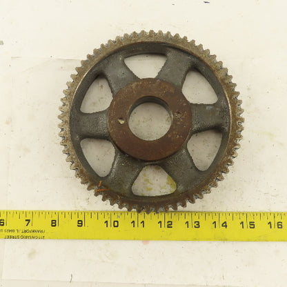 Browning  NCS10H64 6.60" OD x 1" 64T External Tooth Spur Gear H Bushing Bore