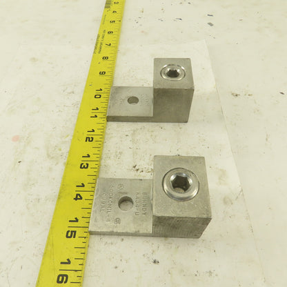 Burndy KA34-U 500 KCMIL-4 Wire Terminal Lug Aluminum Lot Of 2