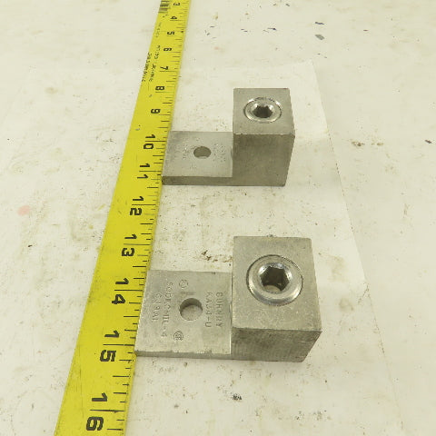Burndy KA34-U 500 KCMIL-4 Wire Terminal Lug Aluminum Lot Of 2