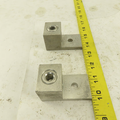 Burndy KA34-U 500 KCMIL-4 Wire Terminal Lug Aluminum Lot Of 2
