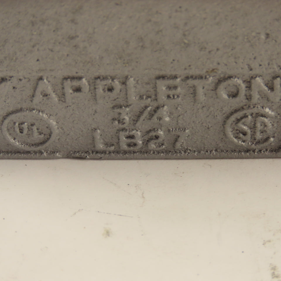 Appleton LB27 3/4" LB Electrical Conduit Body Malleable Iron Lot Of 2