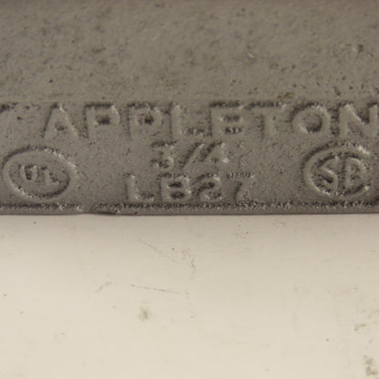 Appleton LB27 3/4" LB Electrical Conduit Body Malleable Iron Lot Of 2