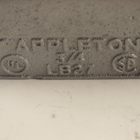 Appleton LB27 3/4" LB Electrical Conduit Body Malleable Iron Lot Of 2