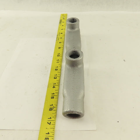 Appleton LB27 3/4" LB Electrical Conduit Body Malleable Iron Lot Of 2