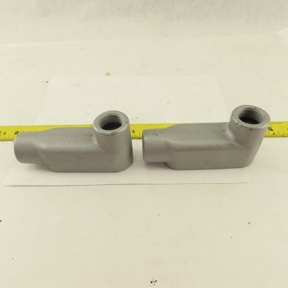 Appleton LB27 3/4" LB Electrical Conduit Body Malleable Iron Lot Of 2