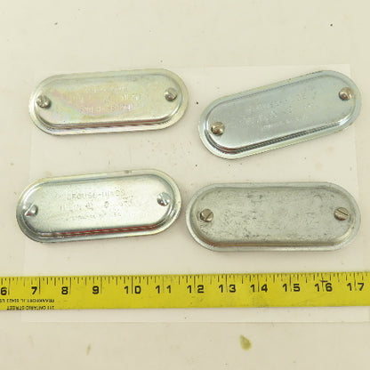 Crouse Hinds 470 1-1/4" Conduit Body Clamp Screw Cover Lot Of 4
