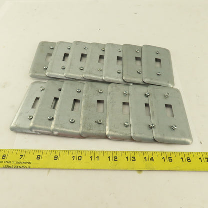 Appleton 1 Gang Electrical Switch Toggle Metal Cover 2" x 4" Lot Of 14