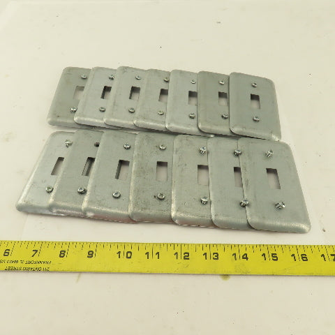 Appleton 1 Gang Electrical Switch Toggle Metal Cover 2" x 4" Lot Of 14
