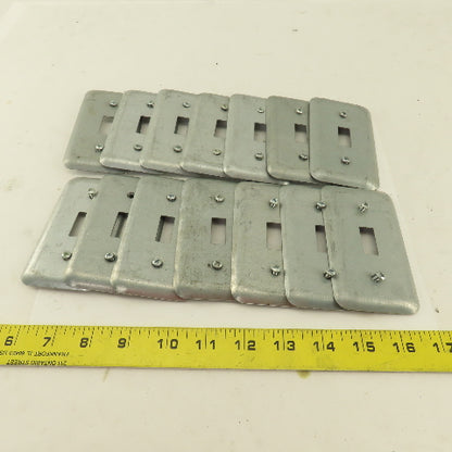Appleton 1 Gang Electrical Switch Toggle Metal Cover 2" x 4" Lot Of 14