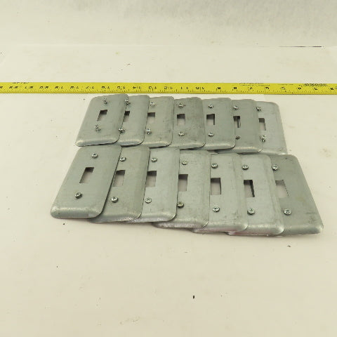 Appleton 1 Gang Electrical Switch Toggle Metal Cover 2" x 4" Lot Of 14