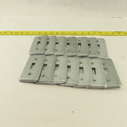 Appleton 1 Gang Electrical Switch Toggle Metal Cover 2" x 4" Lot Of 14