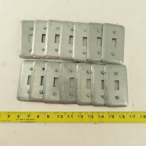Appleton 1 Gang Electrical Switch Toggle Metal Cover 2" x 4" Lot Of 14