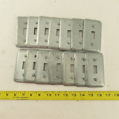 Appleton 1 Gang Electrical Switch Toggle Metal Cover 2" x 4" Lot Of 14