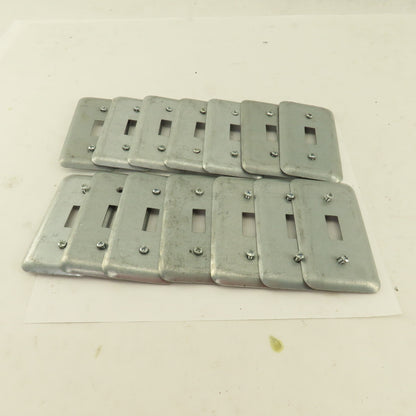 Appleton 1 Gang Electrical Switch Toggle Metal Cover 2" x 4" Lot Of 14