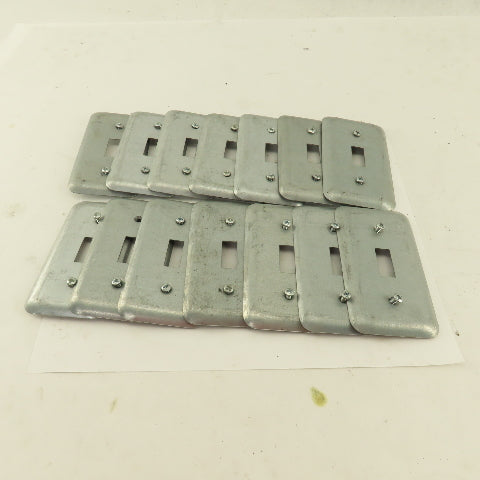 Appleton 1 Gang Electrical Switch Toggle Metal Cover 2" x 4" Lot Of 14