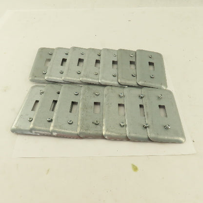 Appleton 1 Gang Electrical Switch Toggle Metal Cover 2" x 4" Lot Of 14