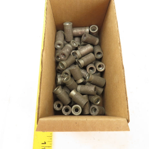 1/4" Thread 1/2" Hole Swedge Rivet Nut Lot Of 60