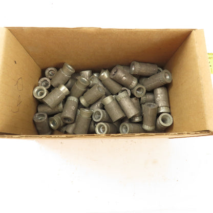 1/4" Thread 1/2" Hole Swedge Rivet Nut Lot Of 60