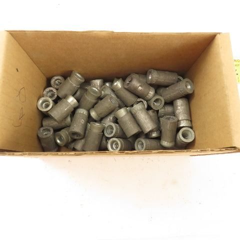 1/4" Thread 1/2" Hole Swedge Rivet Nut Lot Of 60