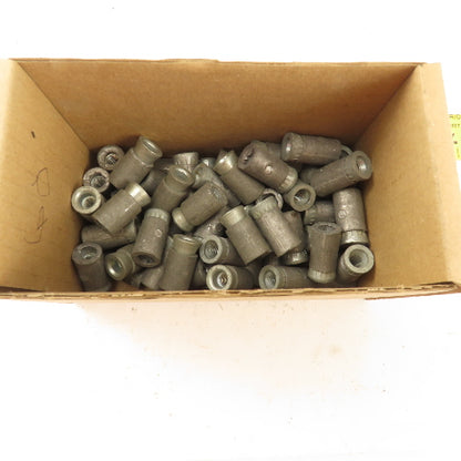1/4" Thread 1/2" Hole Swedge Rivet Nut Lot Of 60