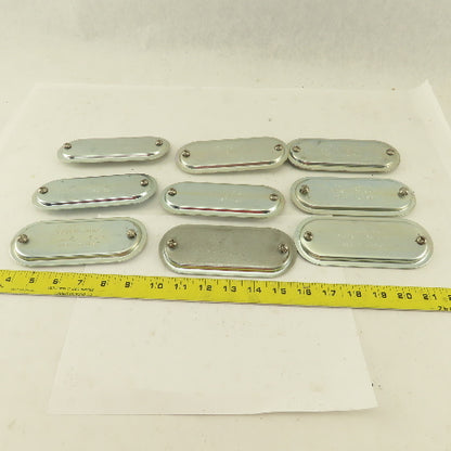 Crouse Hinds 570 1-1/2" Conduit Body Clamp Screw Cover Lot Of 9