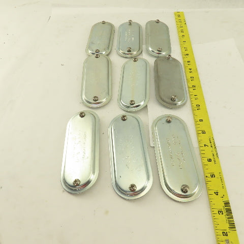 Crouse Hinds 570 1-1/2" Conduit Body Clamp Screw Cover Lot Of 9
