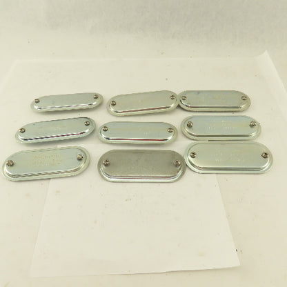 Crouse Hinds 570 1-1/2" Conduit Body Clamp Screw Cover Lot Of 9