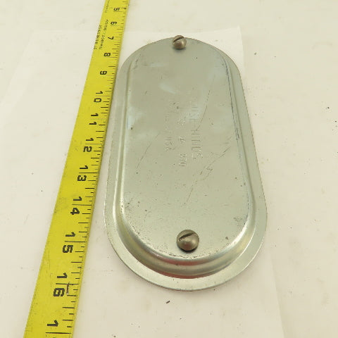 Crouse Hinds 870 2-1/2"-3" Conduit Body Cover Screw Clamp Galvanized