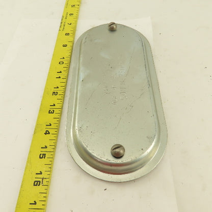 Crouse Hinds 870 2-1/2"-3" Conduit Body Cover Screw Clamp Galvanized