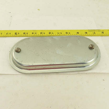 Crouse Hinds 870 2-1/2"-3" Conduit Body Cover Screw Clamp Galvanized