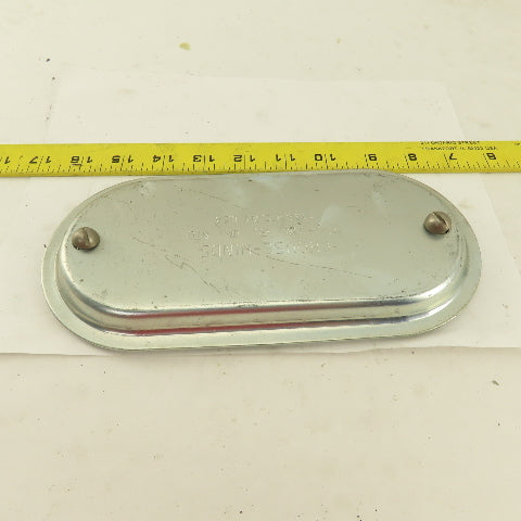 Crouse Hinds 870 2-1/2"-3" Conduit Body Cover Screw Clamp Galvanized