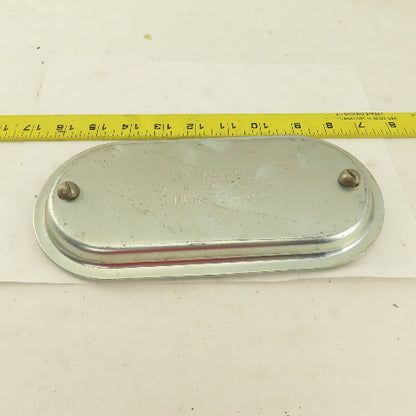 Crouse Hinds 870 2-1/2"-3" Conduit Body Cover Screw Clamp Galvanized