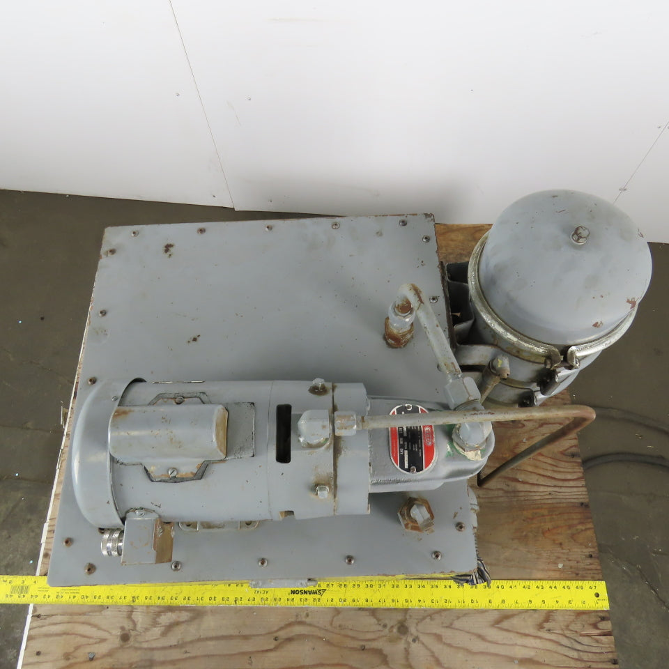 TEEl 3P569 Cavity Pump 30 Gallon Reclaim System W/Lube-Finer Filter 115/220V 1Ph