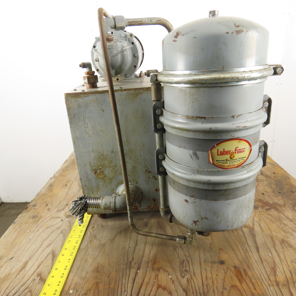 TEEl 3P569 Cavity Pump 30 Gallon Reclaim System W/Lube-Finer Filter 115/220V 1Ph