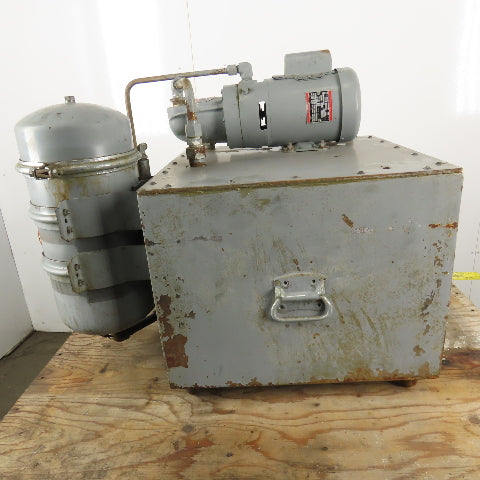 TEEl 3P569 Cavity Pump 30 Gallon Reclaim System W/Lube-Finer Filter 115/220V 1Ph