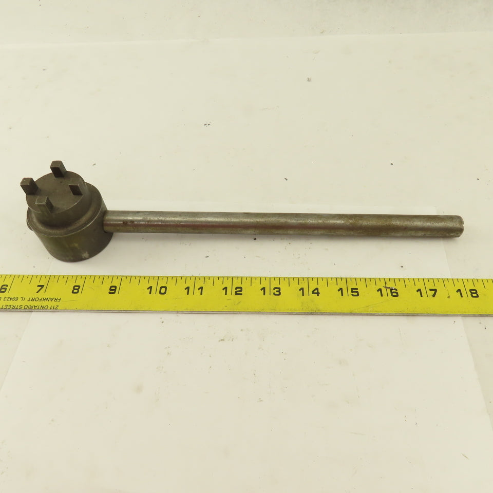 1-1/2" Steel 4 Prong Bung Nut Wrench 12" OAL