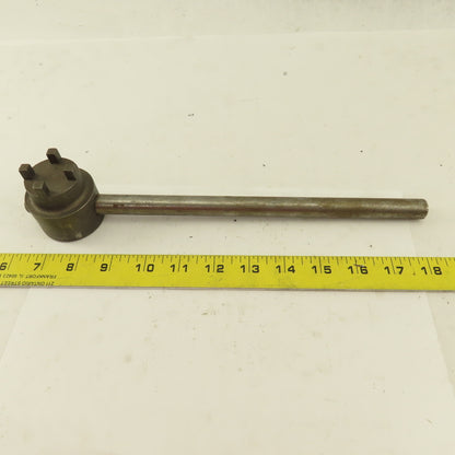 1-1/2" Steel 4 Prong Bung Nut Wrench 12" OAL