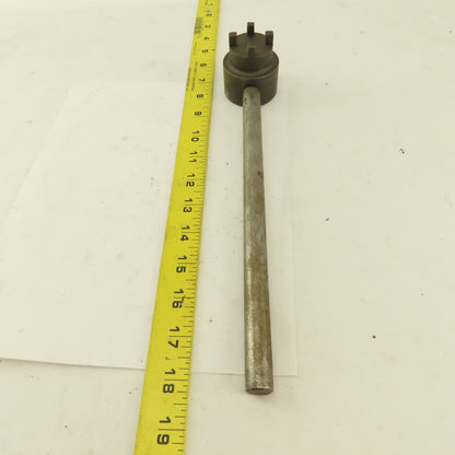 1-1/2" Steel 4 Prong Bung Nut Wrench 12" OAL